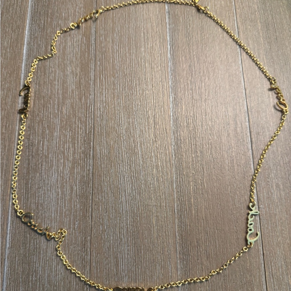Coach Necklace with Polished Chain Vintage Looks New RARE